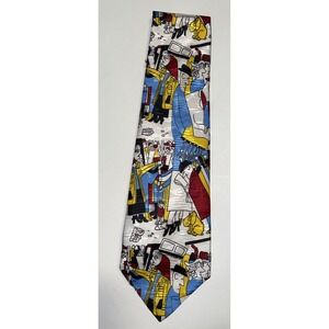 Vintage Tie Saks Fifth Avenue Mens Polyester Necktie 56" Length 4" Width